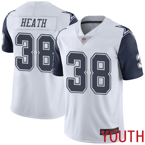 Youth Dallas Cowboys Limited White Jeff Heath #38 Rush Vapor Untouchable NFL Jersey->dallas cowboys->NFL Jersey